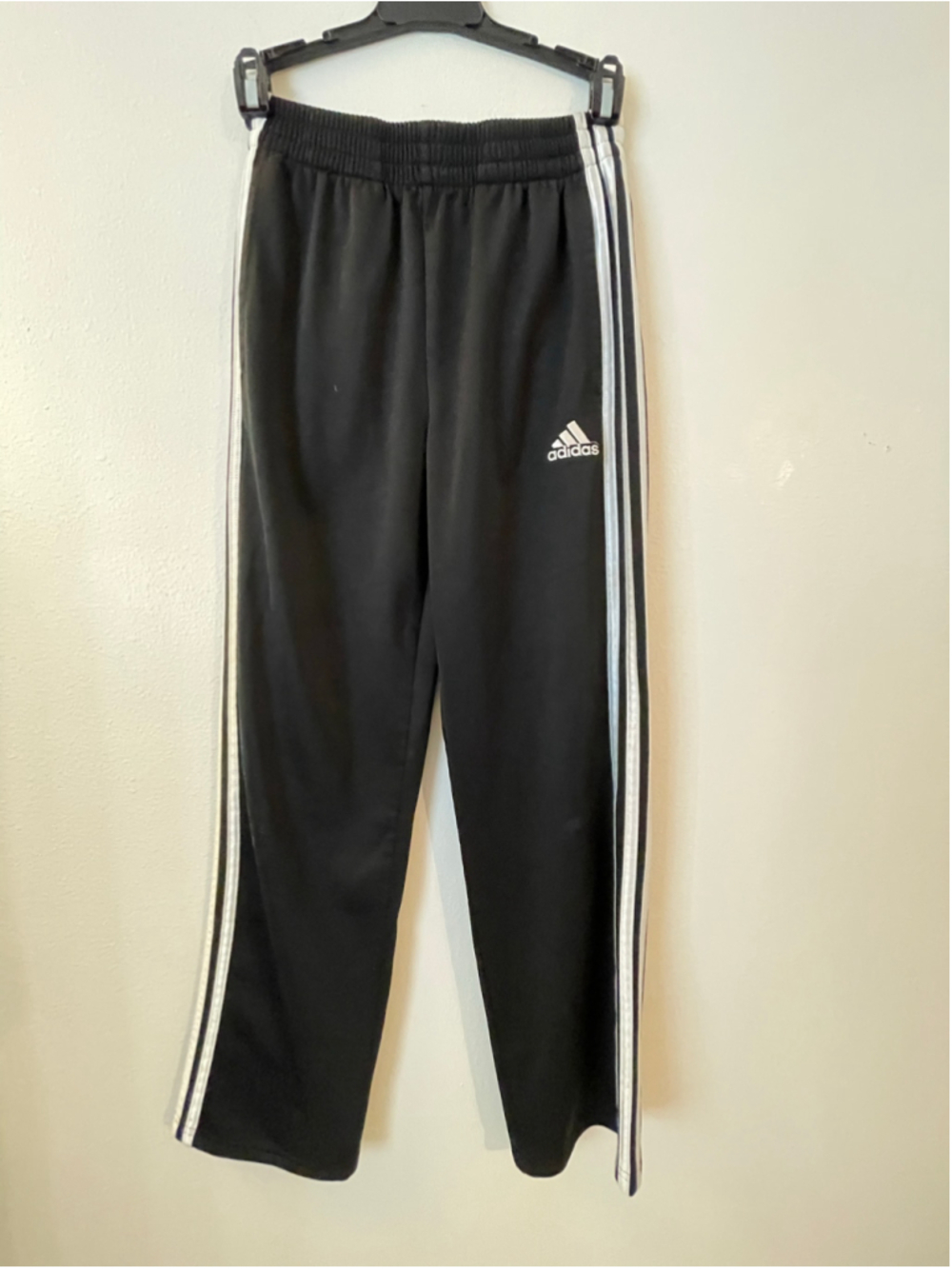Boys Adidas Joggers Size 12 Black and White